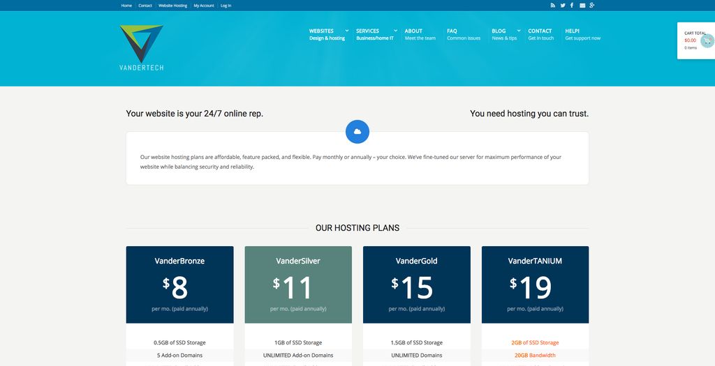 My company website website redesign