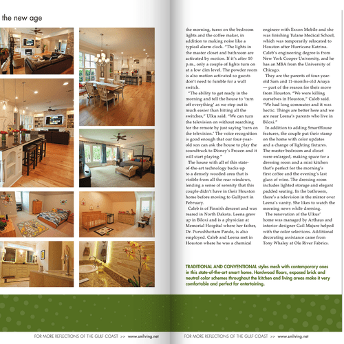 Second page of the South Mississippi Living articl