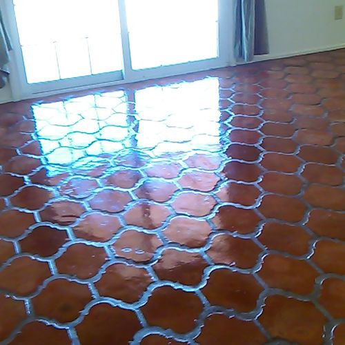 This was dry or discolor Sotelo tile. We service i