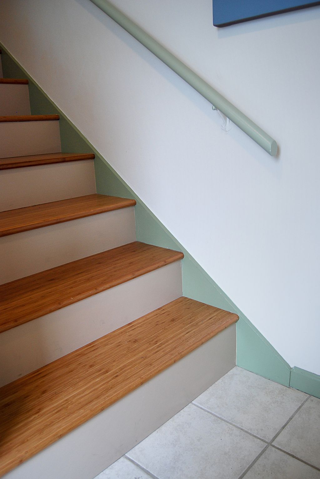 New Bamboo staircase and painting