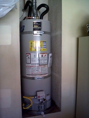 Water Heater Installation In An Alcove