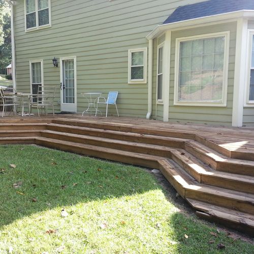 Deck Stain - Before