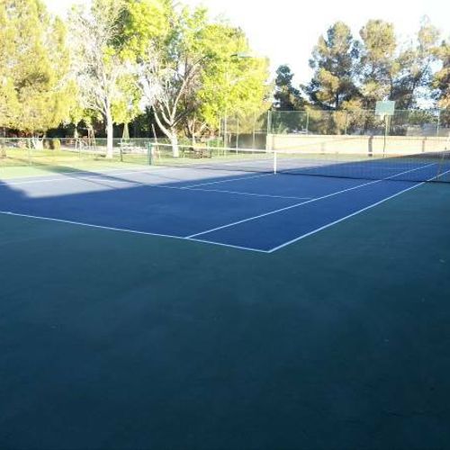 Picture of my private tennis court.