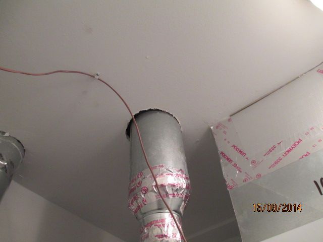 Common vent to close to ceiling
