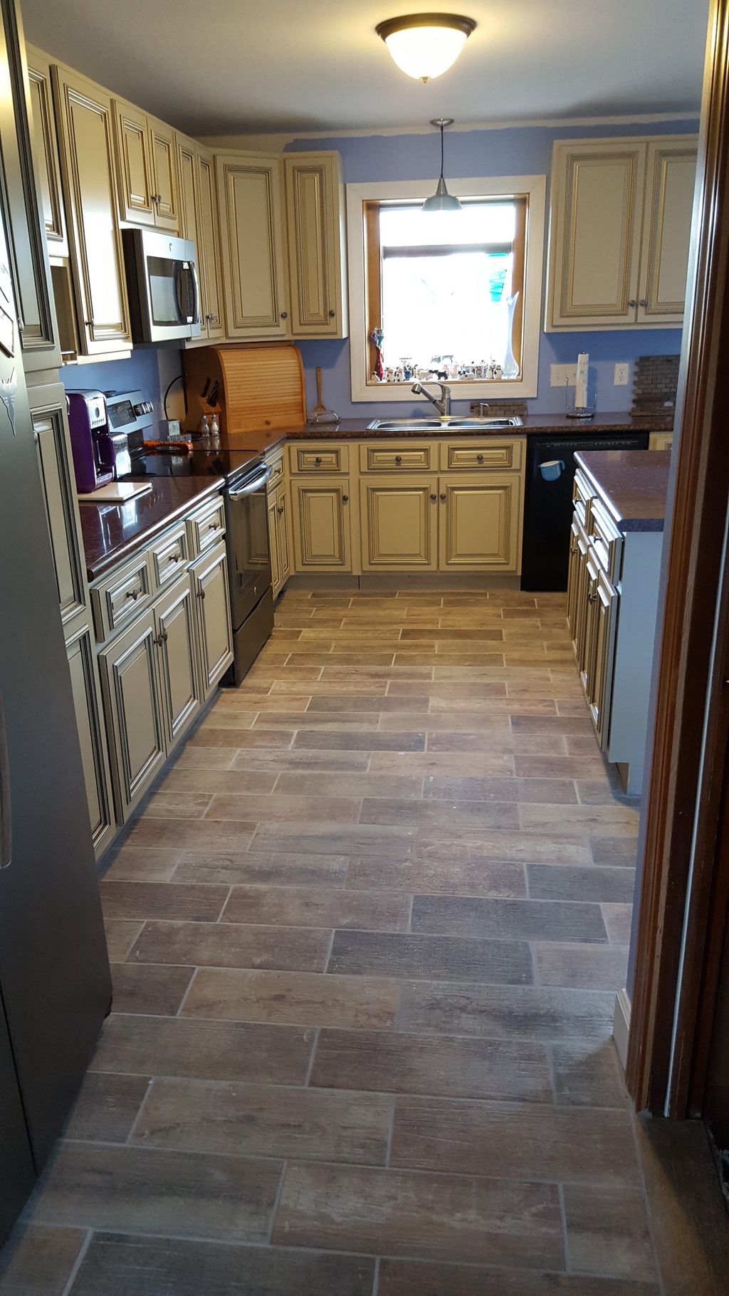 After completely tearing gutting kitchen down to s