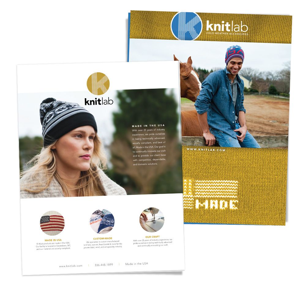 Photography and print design for knitwear manufact