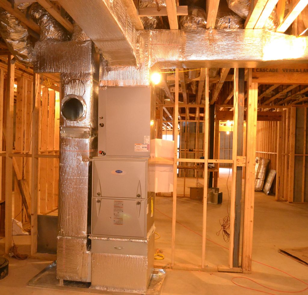 A New Carrier 16 SEER installation with Ductwork i