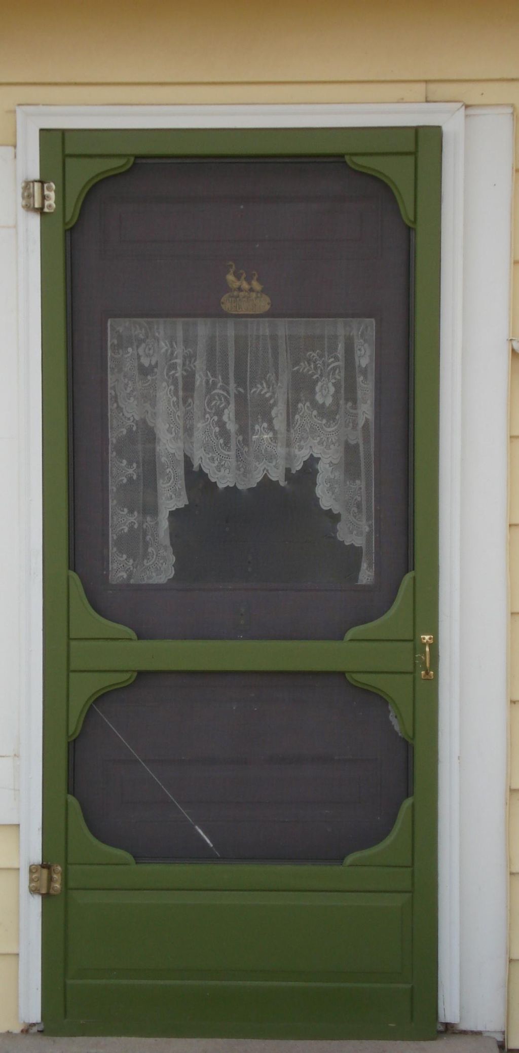 New wooden screen door installed in Colorado.