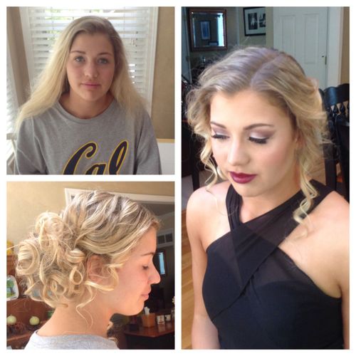 Prom hair and makeup 