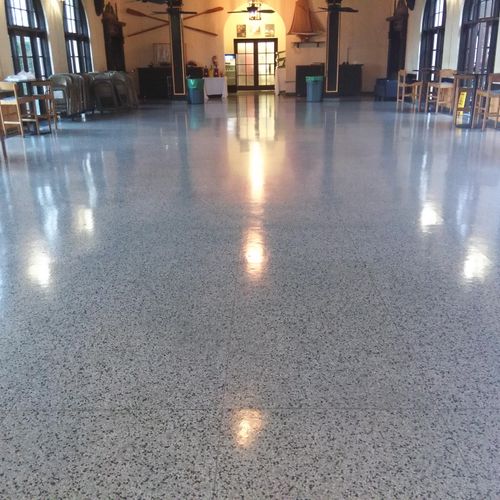 Local School floor we stripped and resealed.