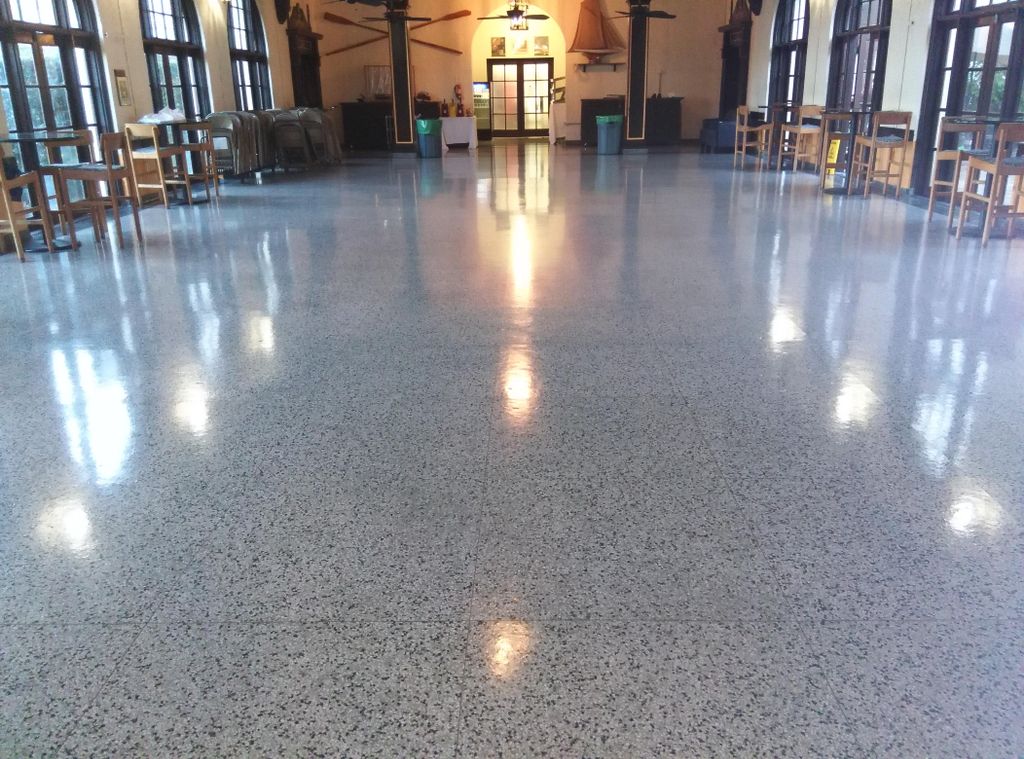 Local School floor we stripped and resealed.