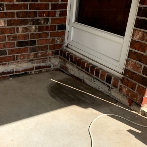 Front porch before Mudjacking