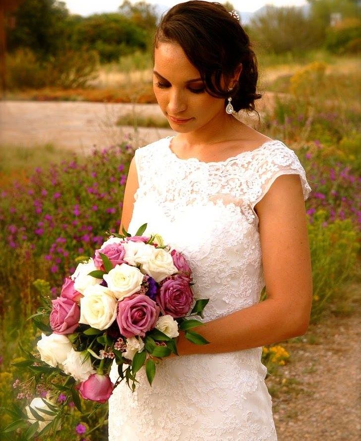 Did bridal makeup and hair for this gorgeous bride