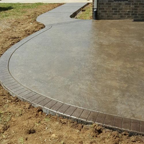 Stamped concrete