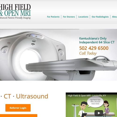 High Field & Open MRI website - WordPress developm