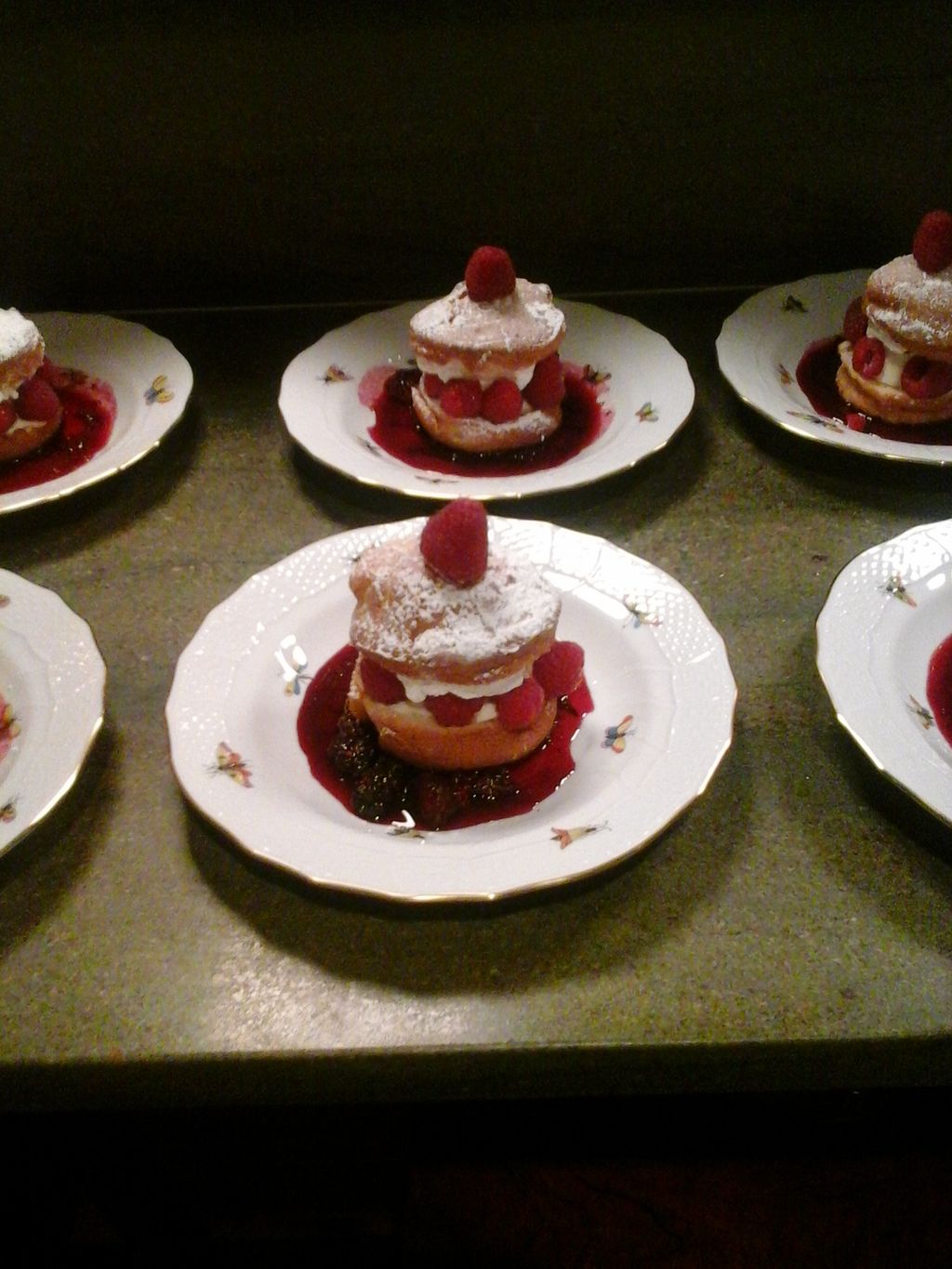 Sour cream Raspberry Shortcake