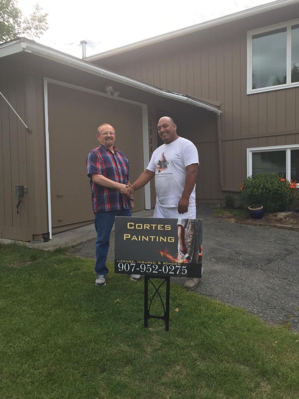 He was one happy costumer! 