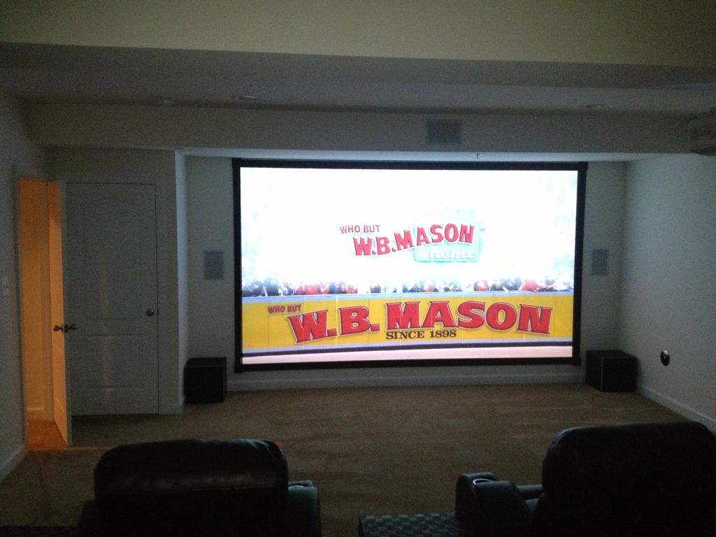 Here is one of our custom theater rooms we complet