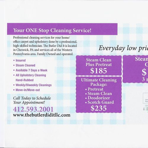 We have some of the best carpet cleaning deals on 