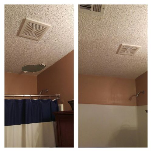 ceiling texture repair 
