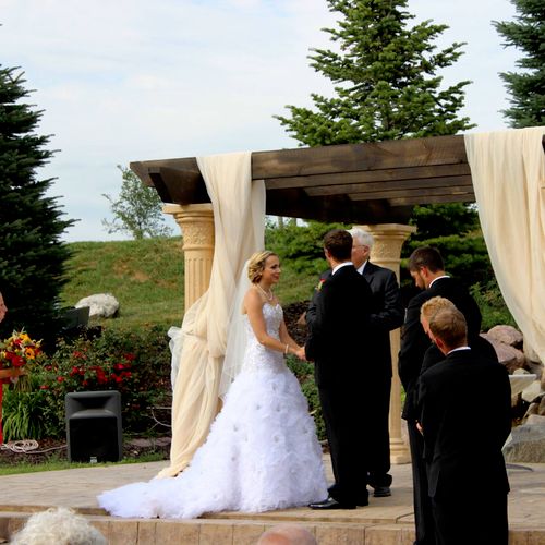 Wedding ceremony at The Fountains Ballroom.