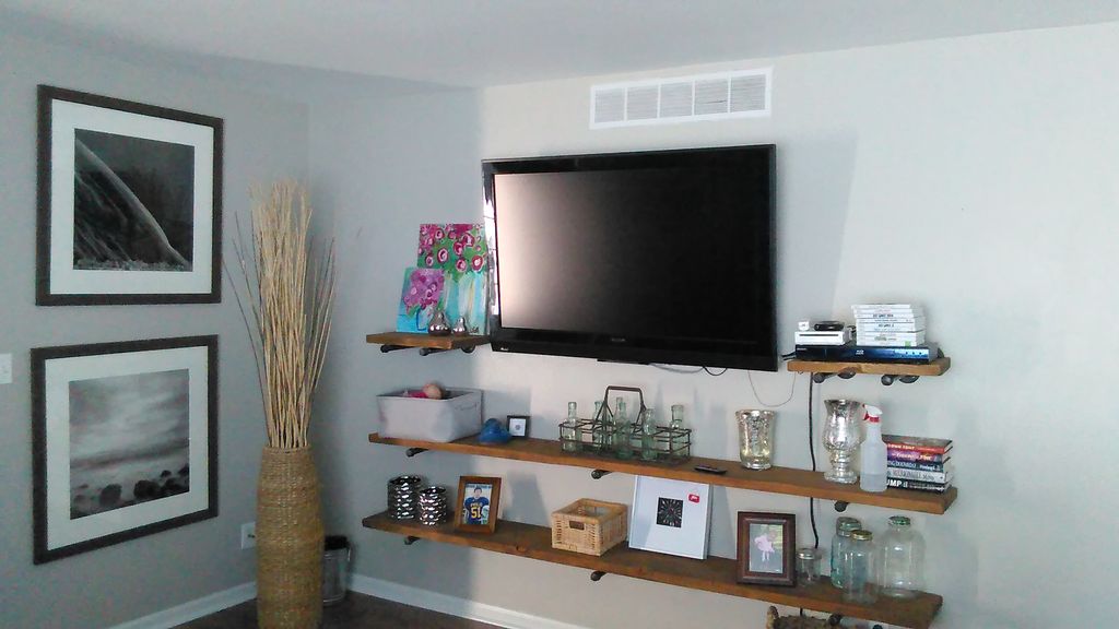 finished living room