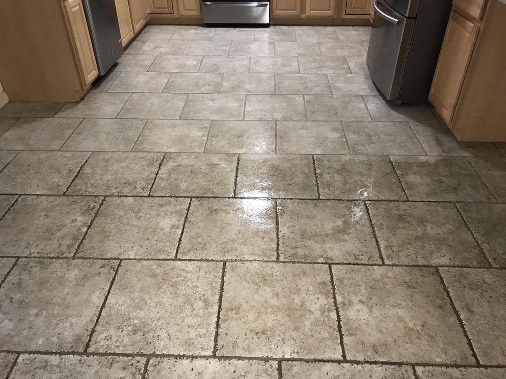 Halfway done with this floor. 