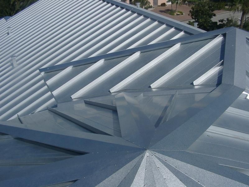 Standing seam metal roof, our metal division is aw