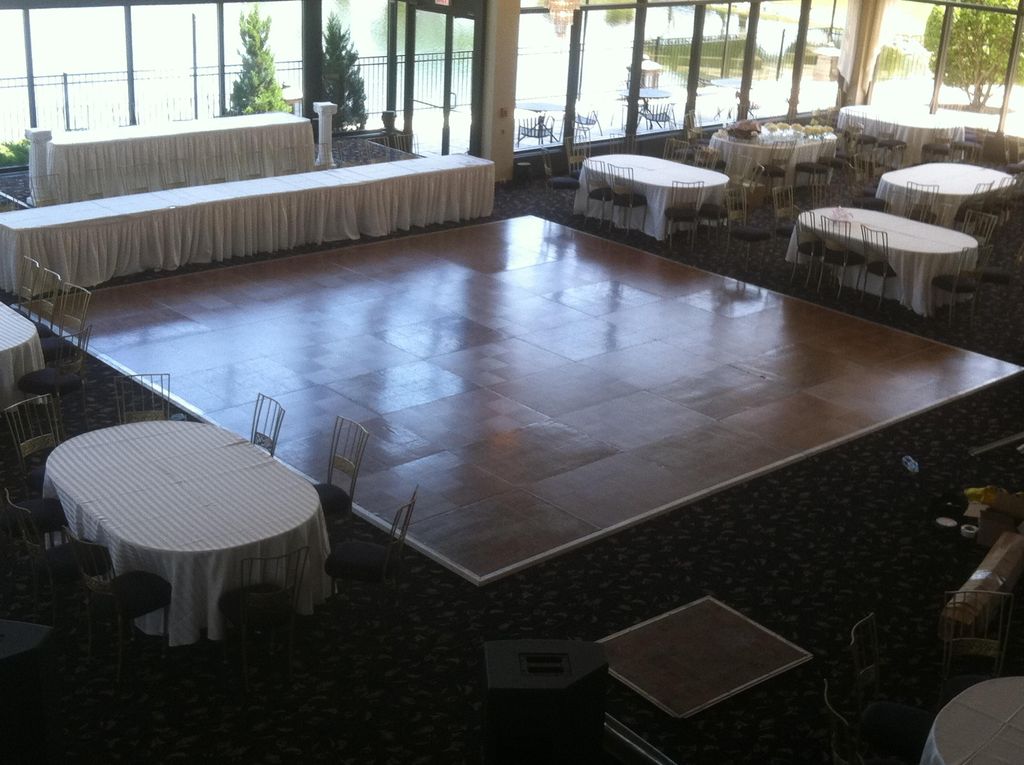 Dance Floor Rental & Installation, Table & Linen R