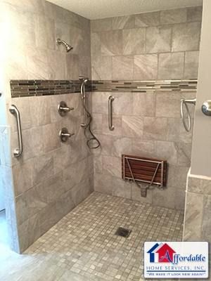 Custom built shower by Affordable Home Services, I