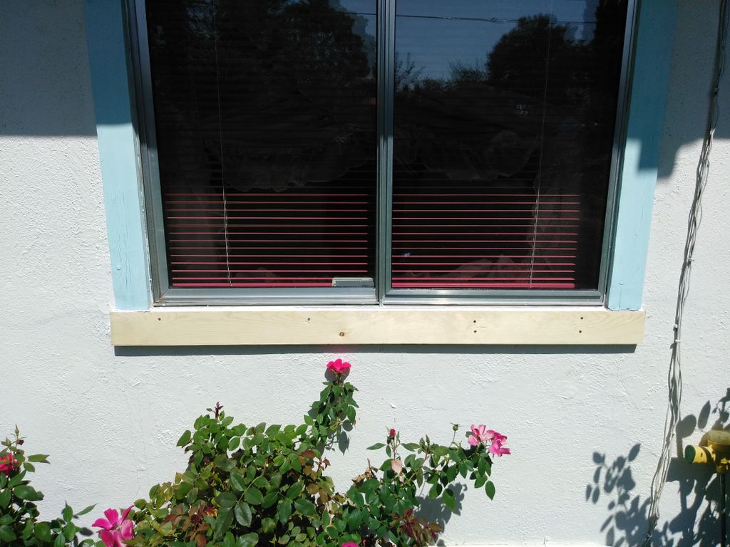 during re-sealing and repairing rotted out board