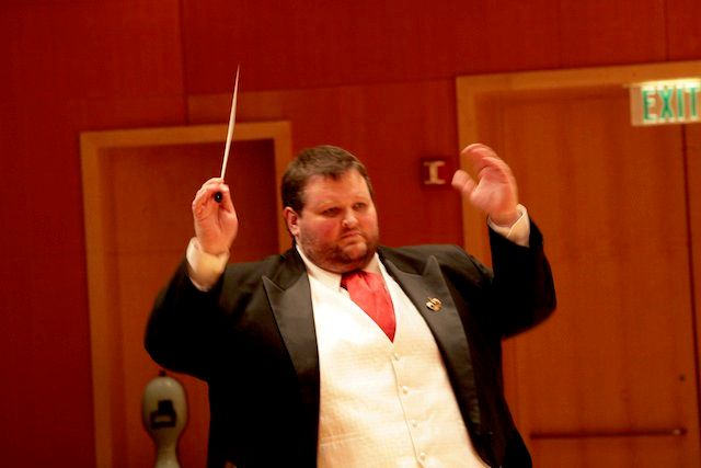 Conducing some Vaughan Williams in Lagerquist Hall