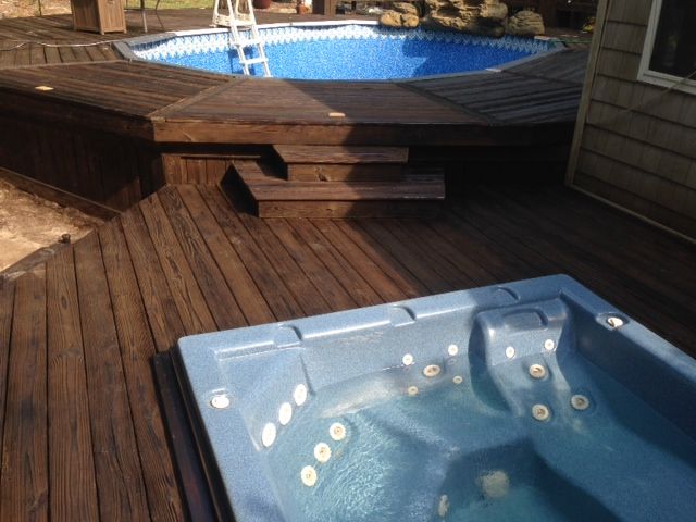 We stripped and sanded and re-stained.. anyone for