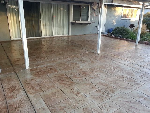Stamp concrete patio
