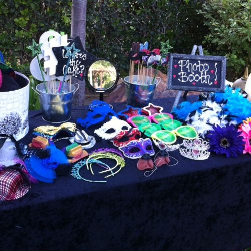 Prop Table from a wedding at Bates Nut farm