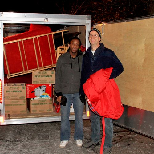 Chris T. and Steven W. are part of our moving team