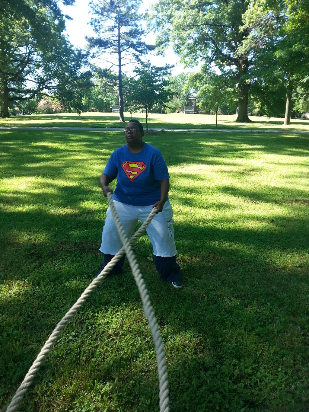 Rope work in the park