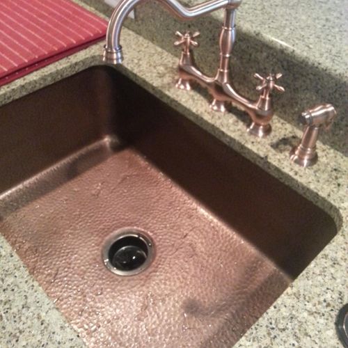 Client Job - Specialty Sinks and faucets