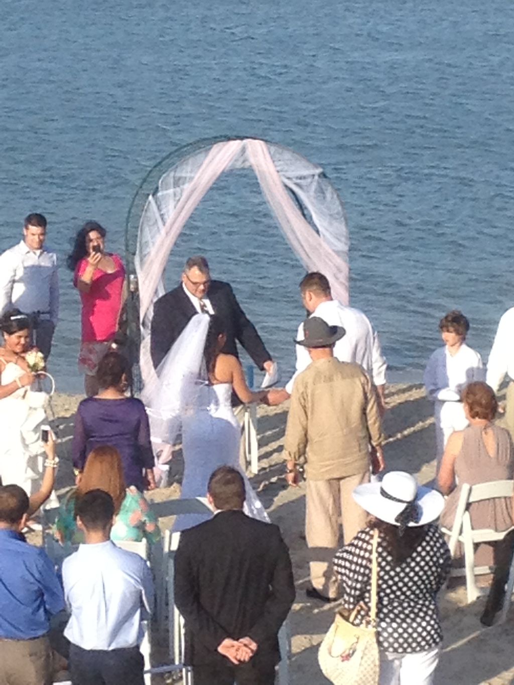 Wedding in Rockport, Texas by the beach.