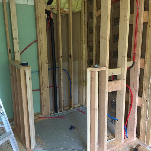 Frame Carpentry-plumbing and electric