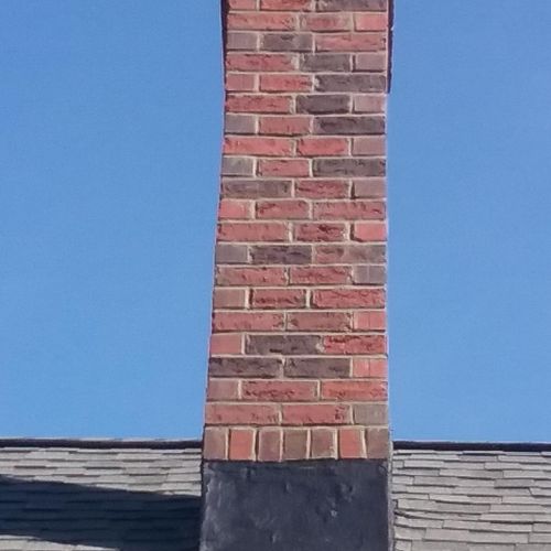 New chimney rebuilt