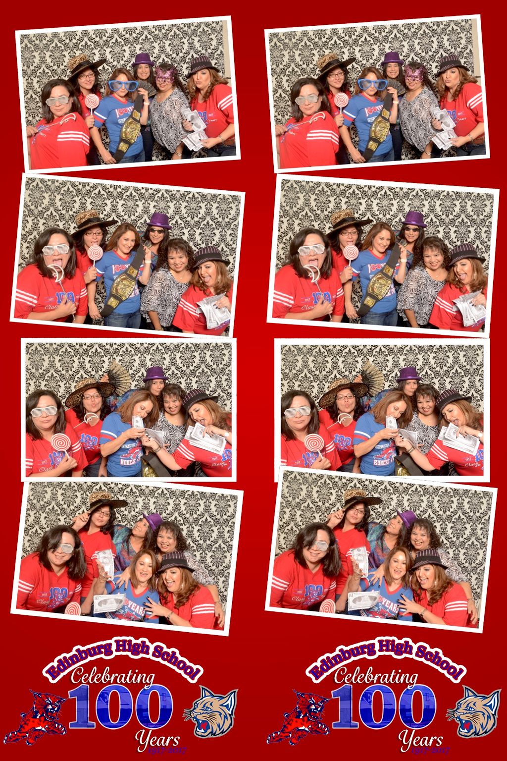 Photo Booth Strips with Custom Design