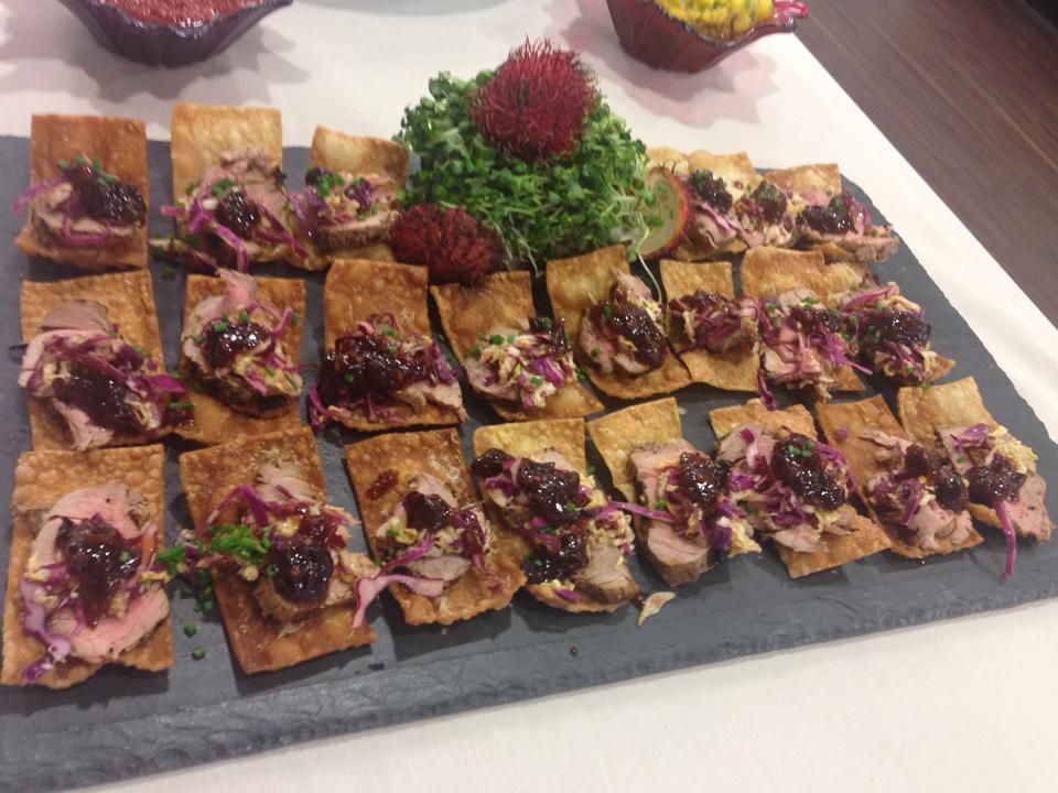 Ginger Pork Tenderloin with Plum Chutney and Asian