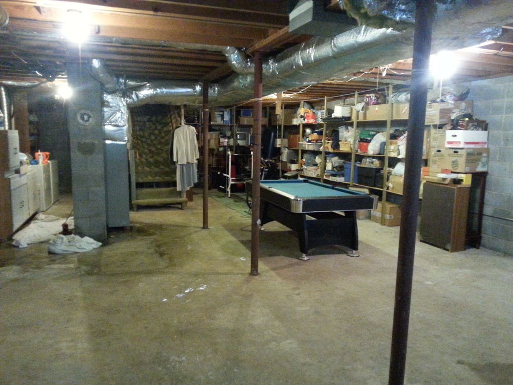 Finished product on basement kleenout/organization
