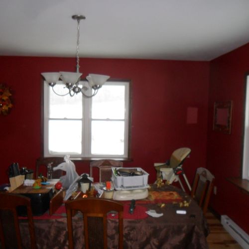 Picture of Dining Room after our crews completed r
