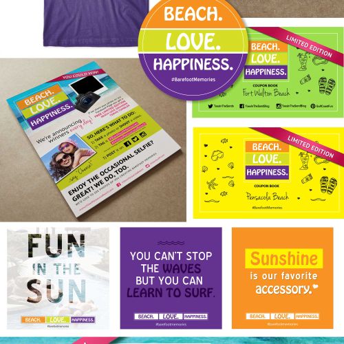 Multi-beach hotel summer campaign design. Featured