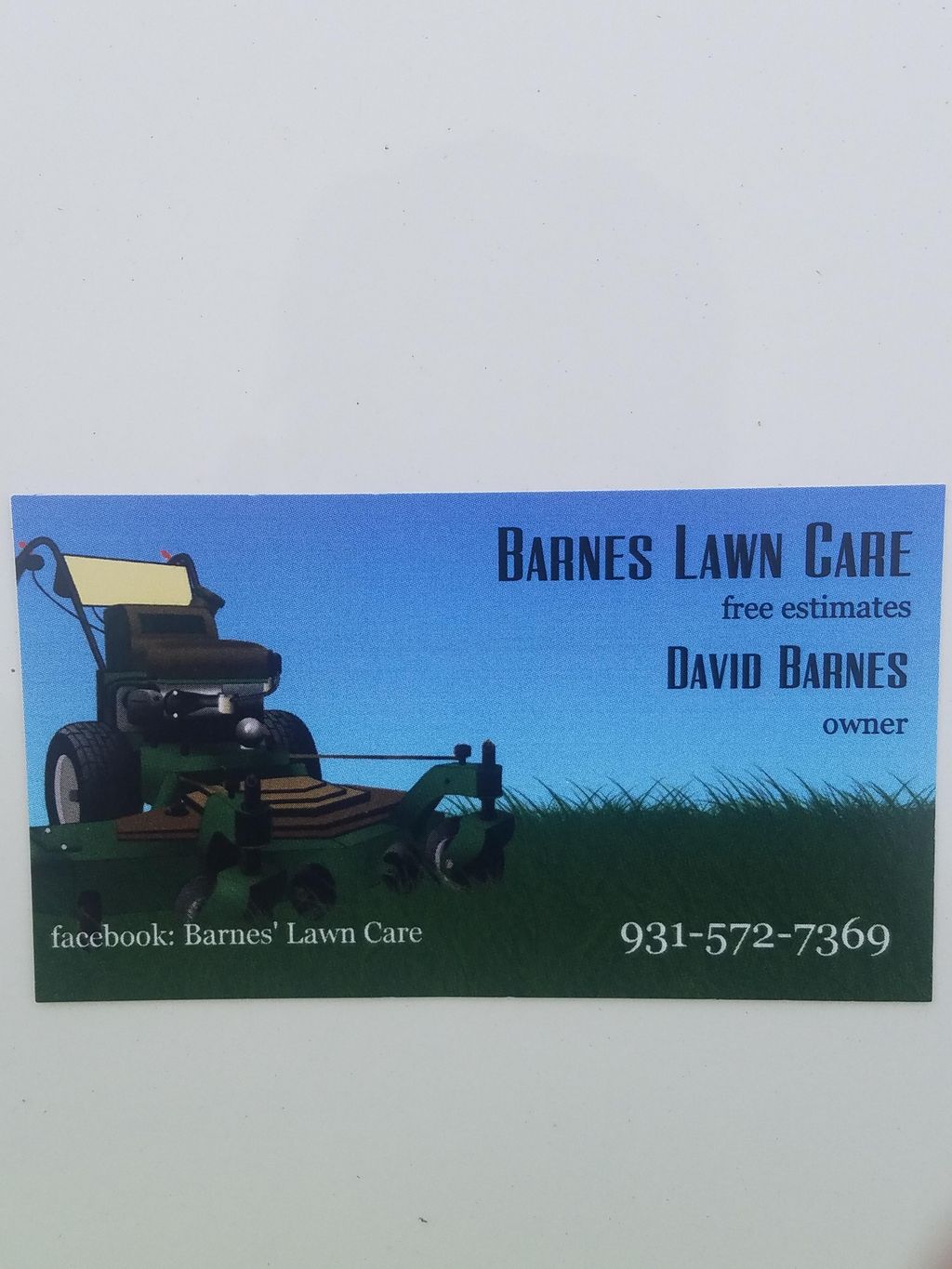 Barnes lawn care