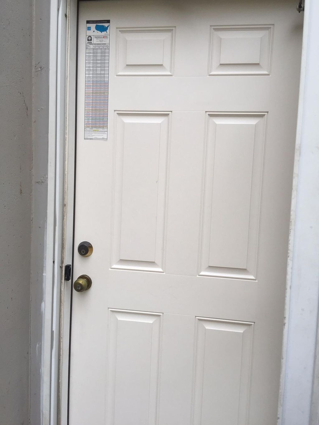 David C. Putter picture of new door installation 