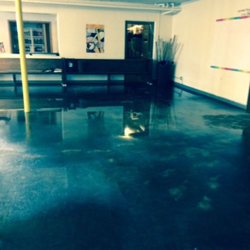 Commercial water damage - before