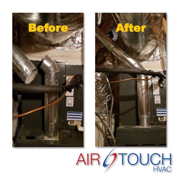 Replaced and upgraded customer exhaust piping afte